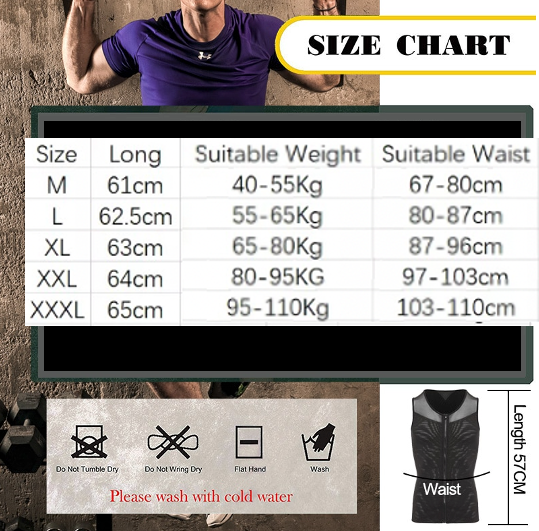 Mens Shapewear - Chest and Tummy Compression Vest