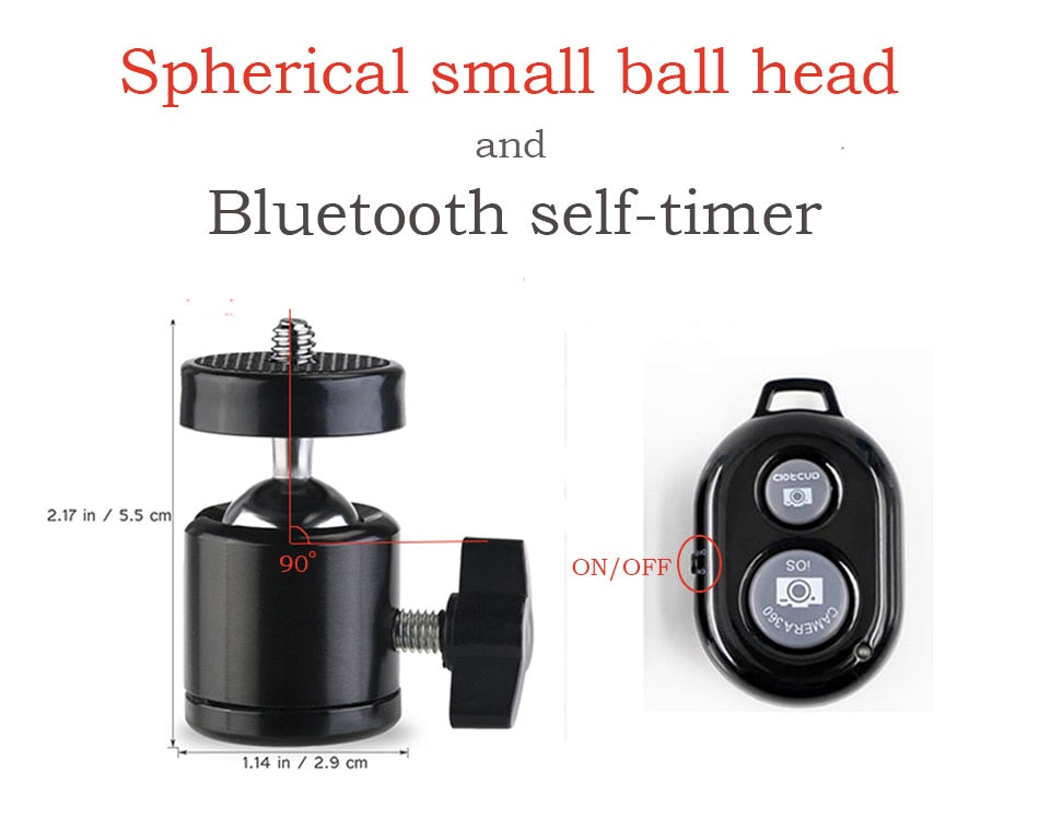 Selfie Ring Light With Tripod Phone Holder Clips - Kiwibay