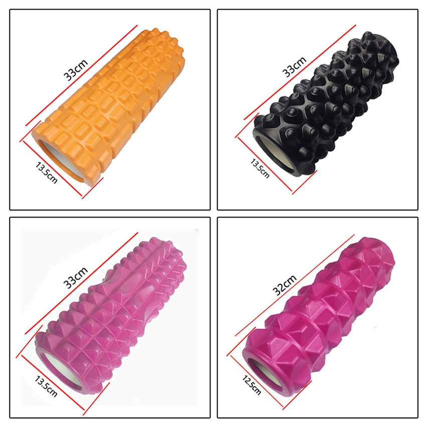 Fitness Roller | Yoga Foam Roller | Muscle Relax Foam Massage Roller - Kiwibay