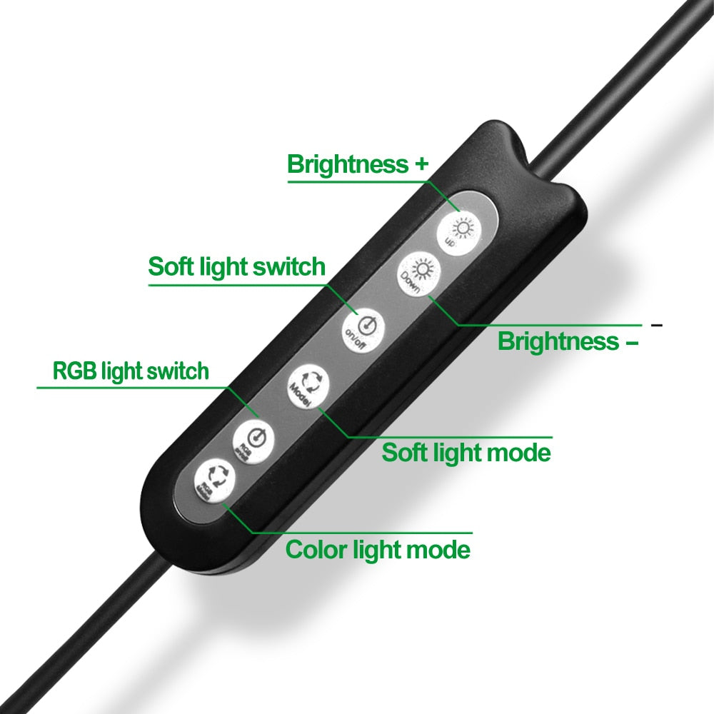 Ring Light with Tablet Holder and Tripod Stand Kit for Photobooth - Kiwibay