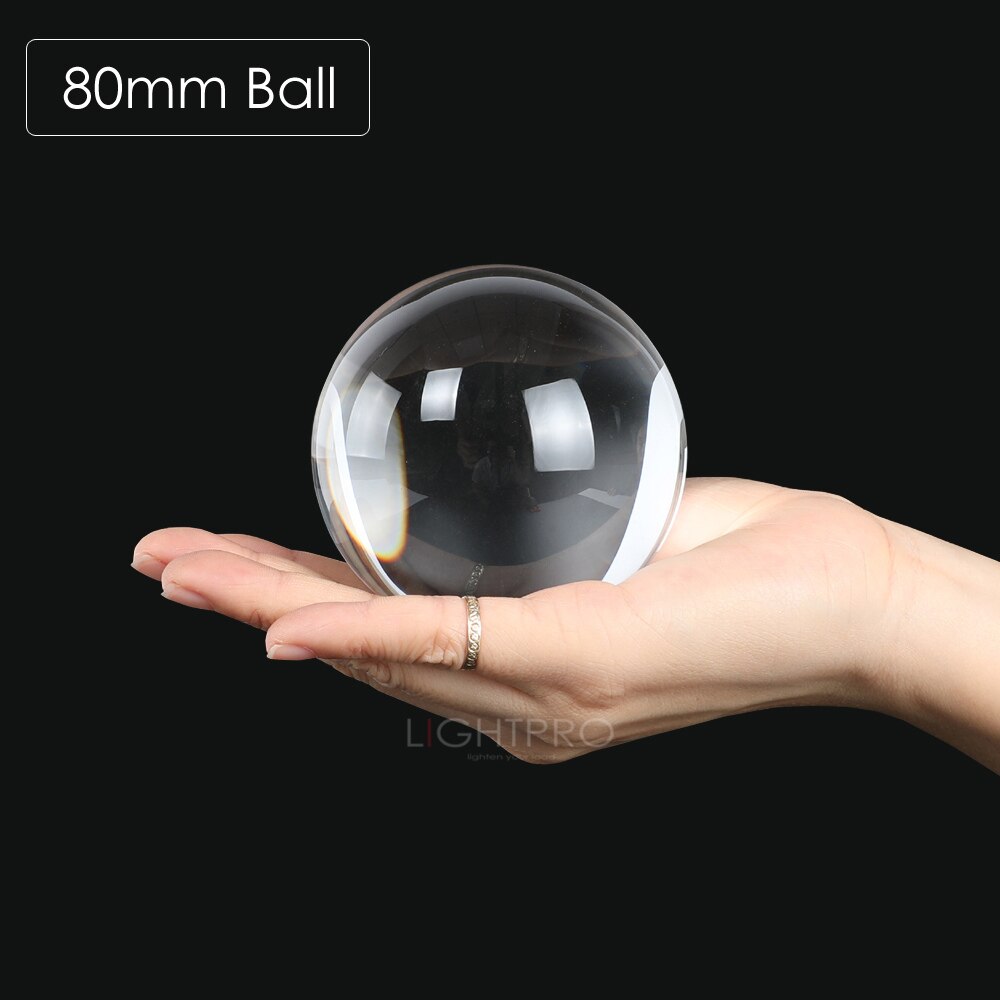 LensBall - Crystal Quartz Clear Magic Glass Ball with Portable Bag for Photography - Kiwibay