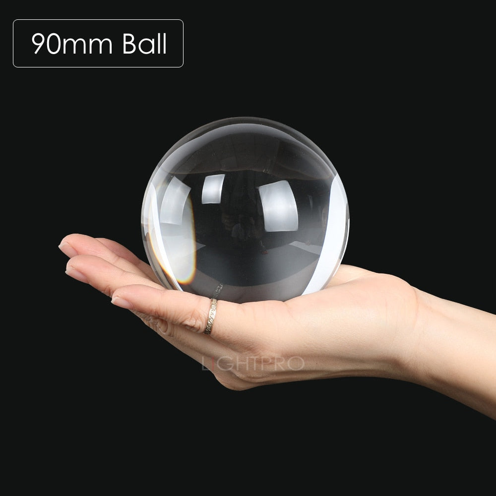 LensBall - Crystal Quartz Clear Magic Glass Ball with Portable Bag for Photography - Kiwibay