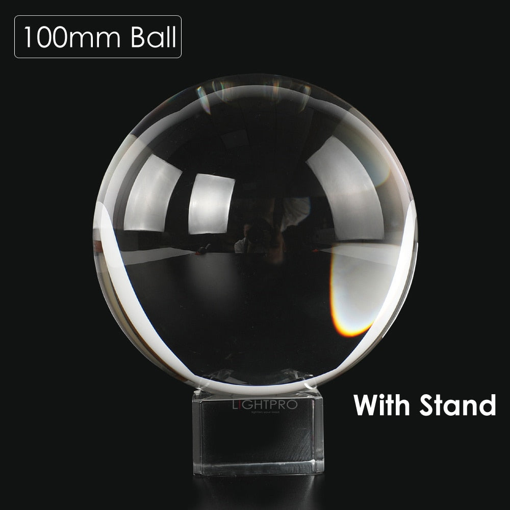 LensBall - Crystal Quartz Clear Magic Glass Ball with Portable Bag for Photography - Kiwibay