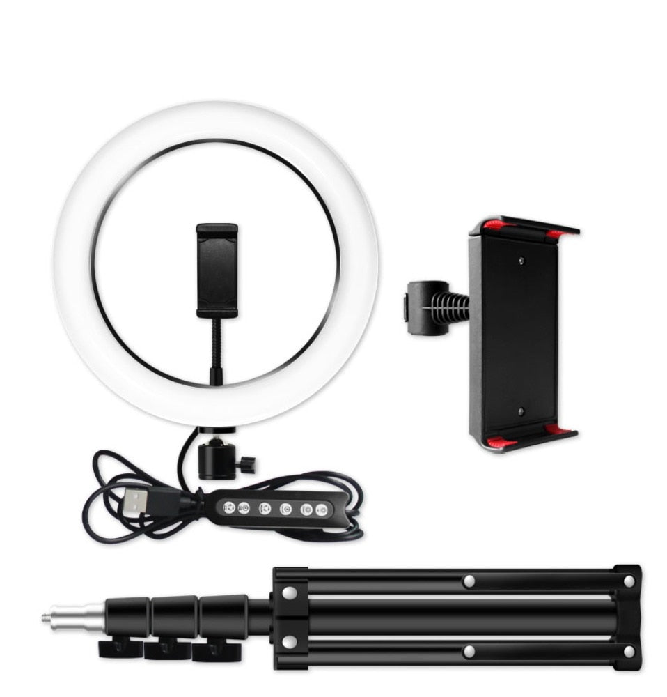 Ring Light with Tablet Holder and Tripod Stand Kit for Photobooth - Kiwibay