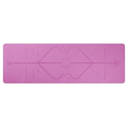 Yoga Mat with Position Lines - Kiwibay
