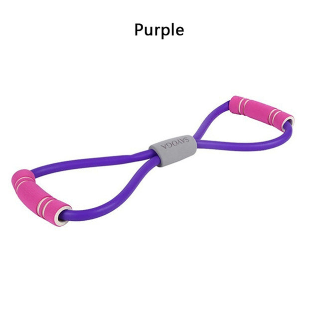 Fitness Resistance 8 Word Chest Expander Rubber Tubing Pull Rope - Kiwibay