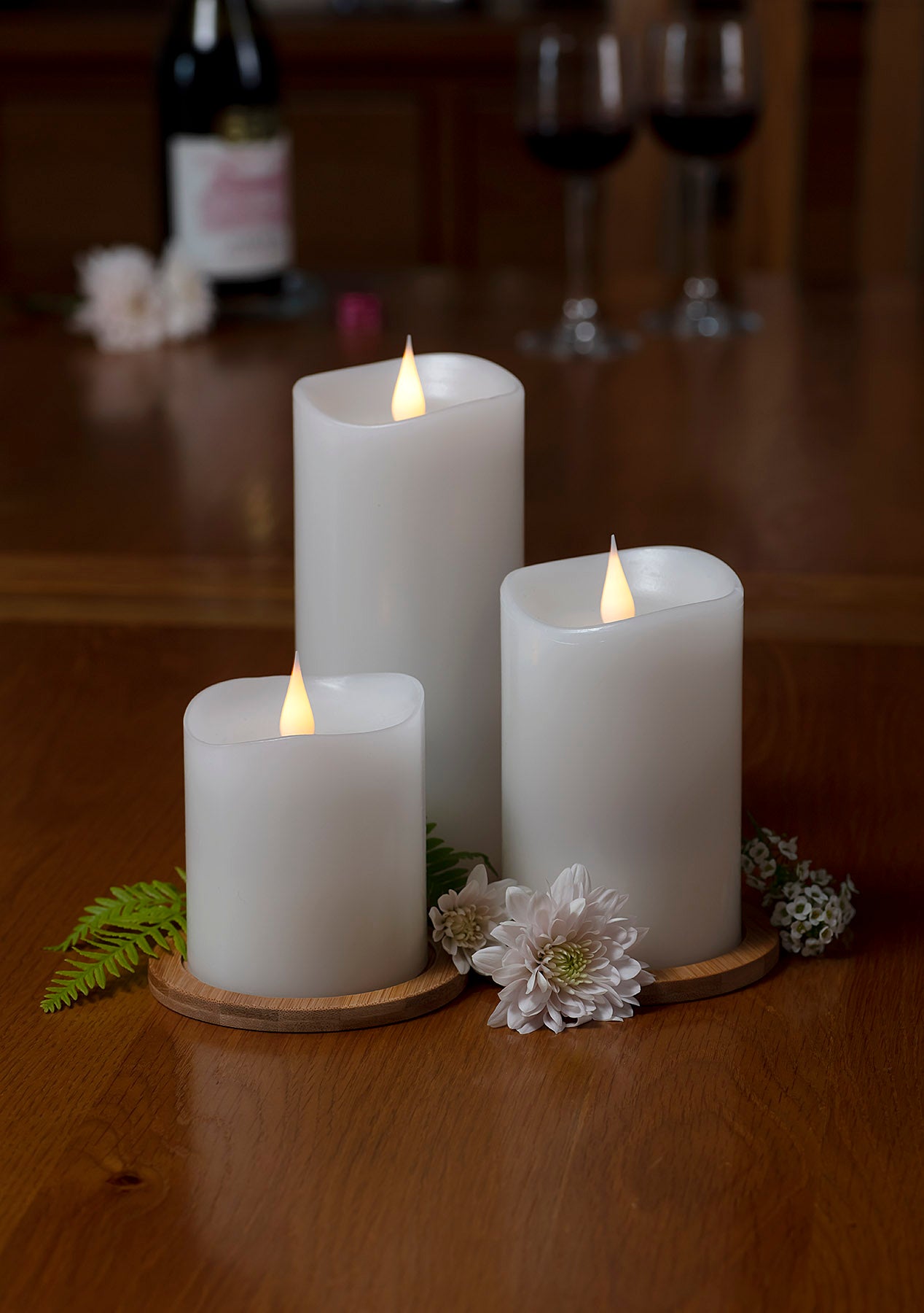 LED Column Candle Lights White - Kiwibay