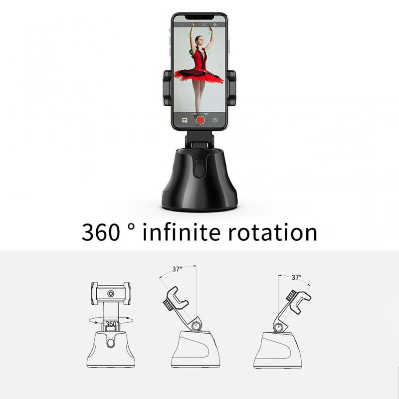 Face Tracking Smart Gimbal for 360° Face Photo Follow Up Shooting for Vlog or Live Video Recording with Smartphones - Kiwibay